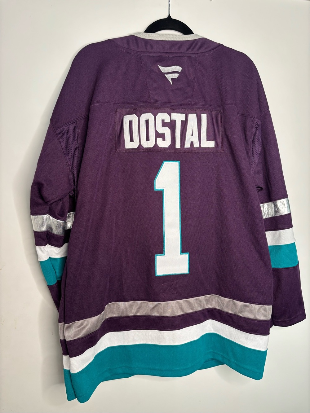 #1 Dostal Purple Anaheim Ducks Hockey Jersey- Mighty Ducks - Picture 4 of 4